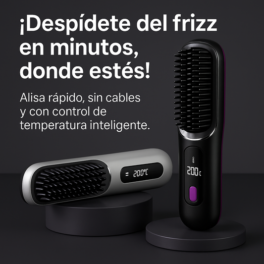 Numoya GoBrush PRO Cepillo Alisador Inalámbrico